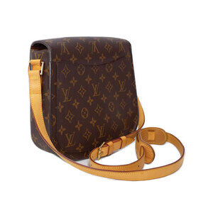 Louis Vuitton Saint Brown Monogram Bag Cloud Shoulder Leather